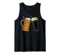 Half German Half Irish Beer Toast Stein and Stout Drinking Tank Top