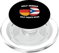 Half German Puerto Rican Germany Puerto Rico Flags Boricua PopSockets PopGrip for MagSafe