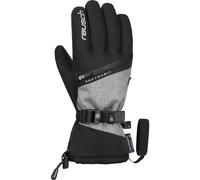 Reusch Demi R-TEX XT Extra Warm, Waterproof, Windproof and Breathable Winter Gloves, Finger Gloves, Snow Gloves, Ski Gloves for Women, Black/Grey, 8.5