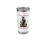 Half Goddess, Hot Mess Funny Spiritual Manifestation Stainless Steel Insulated Tumbler
