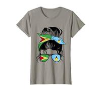 Half Guyanese half Saint Lucian Mix Guyana & St Lucia Roots T-Shirt