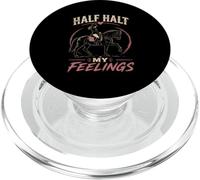 Half Halt My Feelings Funny Horseback PopSockets PopGrip for MagSafe
