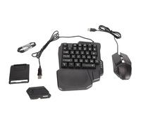 Half Hand Gaming Keyboard and Combo Wired Gaming Converter Set for Mobile Games, Compatible with, 10.0 13.3, RGB Keyboard and, 120 smoothness Operation