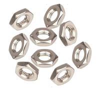 Half Hex Nuts Hexagon Metric Thread Thick Nut (M8 / 8mm, Pack of 10)