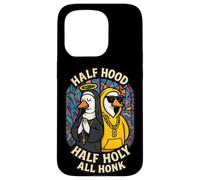 Half Hood Half Holy All Honk Funny Geese God's Silly Goose Case for iPhone 15 Pro