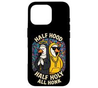 Half Hood Half Holy All Honk Funny Geese God's Silly Goose Case for iPhone 16 Pro