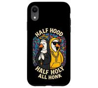 Half Hood Half Holy All Honk Funny Geese God's Silly Goose Case for iPhone XR