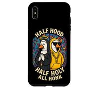 Half Hood Half Holy All Honk Funny Geese God's Silly Goose Case for iPhone XS Max