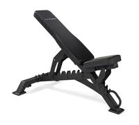 Half Human 3-in-1 Heavy-Duty Adjustable FID Utility Strength Training Weight Bench for Home Gym w/ 10-Position Padded Flat Incline Decline Backrest & 4-Position Seat, Transport Wheels & 240kg Max Load
