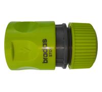 Half Inch Hose Quick Connector With Water Stop Lime Click Lock Fitting