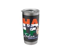 Half Indian is Better Than None India Stainless Steel Insulated Tumbler