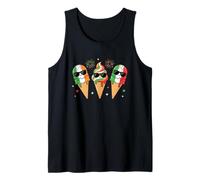 Half Irish Half Italian Ice Cream Flag Heritage Design Tank Top