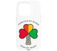 Half Irish Half Jamaican Celtic Shamrock Heritage Roots Case for iPhone 15 Pro