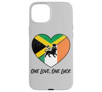 Half Irish Half Jamaican Soul Flag Mixed Heritage Roots Love Case for iPhone 15 Plus