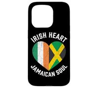 Half Irish Half Jamaican Soul Flag Mixed Heritage Roots Love Case for iPhone 15 Pro