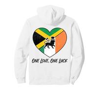 Half Irish Half Jamaican Soul Flag Mixed Heritage Roots Love Pullover Hoodie