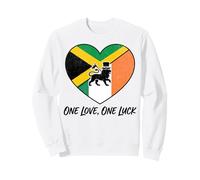 Half Irish Half Jamaican Soul Flag Mixed Heritage Roots Love Sweatshirt