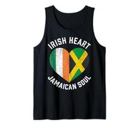 Half Irish Half Jamaican Soul Flag Mixed Heritage Roots Love Tank Top