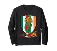 Half Irish Half Mexican Flag Irecan Harp Mexirish Pride Long Sleeve T-Shirt
