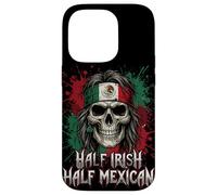 Half Irish Half Mexican Skull Biker Style Bandana Mex-Irish Case for iPhone 14 Pro