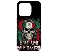 Half Irish Half Mexican Skull Biker Style Bandana Mex-Irish Case for iPhone 15 Pro