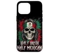 Half Irish Half Mexican Skull Biker Style Bandana Mex-Irish Case for iPhone 16 Pro Max