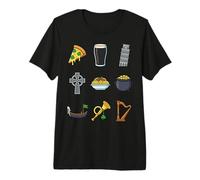Half Italian Half Irish Funny St Patricks Day Food & Culture Premium T-Shirt