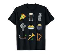 Half Italian Half Irish Funny St Patricks Day Food & Culture T-Shirt