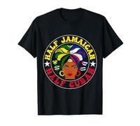 Half Jamaican Half Cuban Women Cuba Jamaica Flag Roots Pride T-Shirt