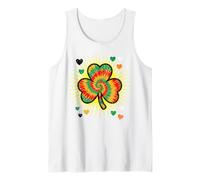 Half Jamaican Half Irish Rasta Shamrock St Patricks Day Tank Top