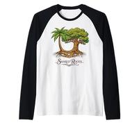 Half Jamaican Half Irish Shared Roots Celtic Knot Trees Raglan Baseball Tee