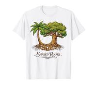 Half Jamaican Half Irish Shared Roots Celtic Knot Trees T-Shirt