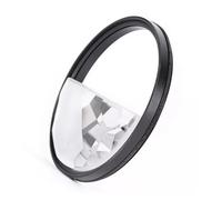 Half Kaleidoscope Filter, Split Glass Prism Lens Filter, Special Effects Rotating Glass, Optical Glass Prism, Half Kaleidoscope Filter for DSLR Cameras