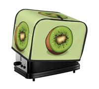 Half Kiwi Toaster Cover 2 Slice, Waterproof Bread Machine Covers with Pockets Universal Size Kitchen Small Appliance Cover with Handle, Dust and Fingerprint Protection