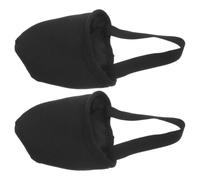 Half Length Forefoot Toe Pads for Yoga and Dance, Black | Fabric Soft Bottom Design, Shock Absorption and Ventilation, for Beginners, Pilates Sessions, Bare Feet