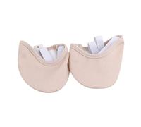 Half Length Rhythmic Gymnastics Equipment Socks Knitted Sole Shoes Art Gym Child Adult Dancing Pads Insoles(Beige S)