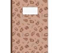 Half Lined Half Blank Exercise Book: A4 Wide Ruled School Notebook, Dinosaur Remains Cover, Perfect Draw and Write Journal For Creative Young Children.