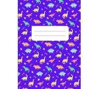 Half Lined Half Plain A4 Exercise Book: School Notebooks Lined & Blank, 100 Pages, Exercise Books, Learn To Draw & Write (Purple)