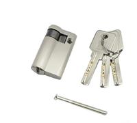 Half Lock Cylinder Euro Profile Door Security Lock for Wooden AluMiniature um Interior Doors Bedroom Bathroom with 3 Brass Keys(50mm)