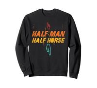 Half Man Half Horse Retro Vintage Style Sweatshirt