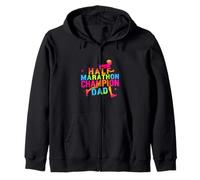 Half Marathon Champion Dad Zip Hoodie
