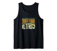 Half Marathon Runner Courage to Start, Strength to Endure Tank Top