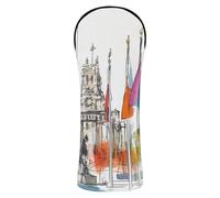 Half - Mast Flags & Urban Architecture Golf Covers Waterproof Headcovers with Interchangeable No. Tags for Driver Fairway Wood Hybrids