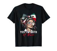 Half Mexican American Mexico USA Flag Yes Im Both of Them Value Graphic T-Shirt