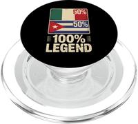 Half Mexican Cuban Roots 100% Legend Mexico Cuba PopSockets PopGrip for MagSafe