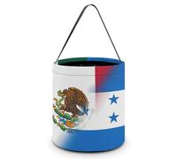 Half Mexico Half Honduras Flag Halloween Candy Tote Tricking Or Treating Bag Pumpkin Easter Eggs Bucket Best Party Gifts