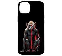 Half Monkey Lover Robotic Cyborg Ape AI Robots Tech Primates Case for iPhone 14 Plus
