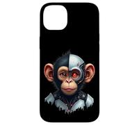 Half Monkey Lover Robotic Cyborg Ape AI Robots Tech Primates Case for iPhone 14 Plus