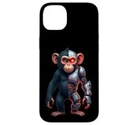 Half Monkey Lover Robotic Cyborg Ape AI Robots Tech Primates Case for iPhone 14 Plus