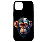 Half Monkey Lover Robotic Cyborg Ape AI Robots Tech Primates Case for iPhone 14 Plus